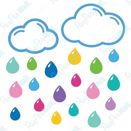 Rainbow rain