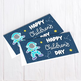 Happy Children's Day - Space - Bag Topper