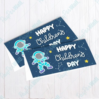 Happy Children's Day - Space - Bag Topper