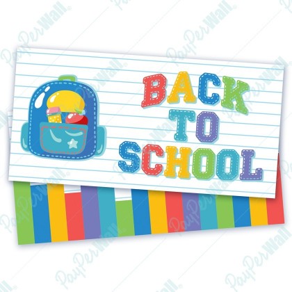 Back To School Color bars - Bag Topper