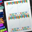 Back To School Color Bars - Card
