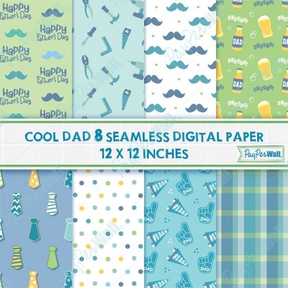 Cool Dad - Seamless Paper