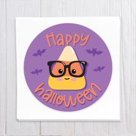 Nerdy Candy Corn Happy Halloween