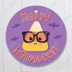 Nerdy Candy Corn Happy Halloween