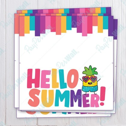 Hello Summer Bag Topper