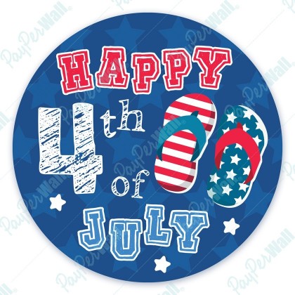 Happy 4th of July - Flip Flops