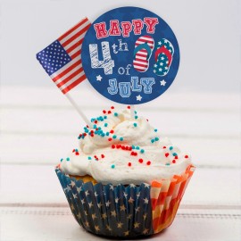 Happy 4th of July - Flip Flops