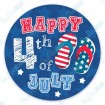 Happy 4th of July - Flip Flops