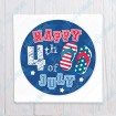 Happy 4th of July - Flip Flops