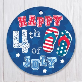 Happy 4th of July - Flip Flops