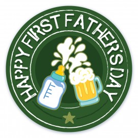 Happy First Fathers Day - Army Badge