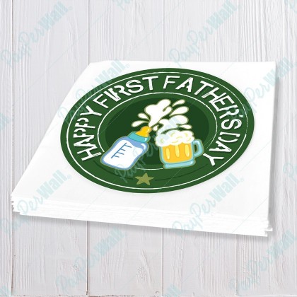 Happy First Fathers Day - Army Badge
