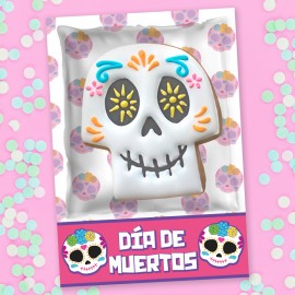 D&iacute;a de Muertos Pink - Card