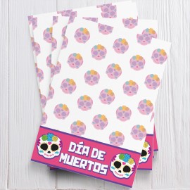 D&iacute;a de Muertos Pink - Card