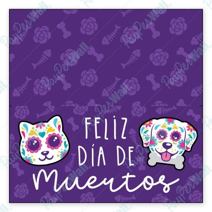 Feliz Día de Muertos Pets - Bag Topper