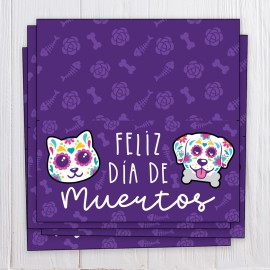 Feliz D&iacute;a de Muertos Pets - Bag Topper