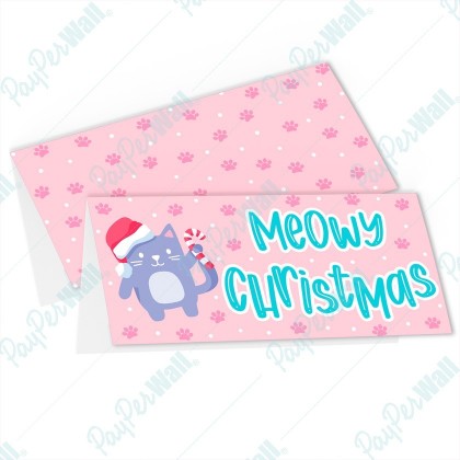 Meowy Christmas - Bag Topper