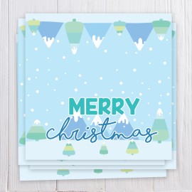 Merry Christmas Snow - Bag Topper