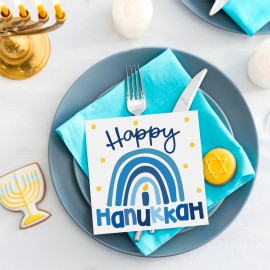 Happy Hanukkah Rainbow