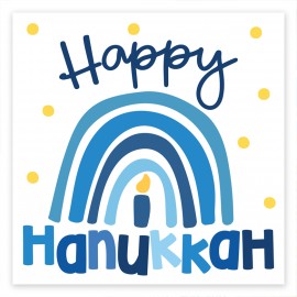 Happy Hanukkah Rainbow