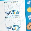Let's Get Lit Happy Hanukkah - Bag Topper