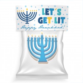 Let's Get Lit Happy Hanukkah - Bag Topper