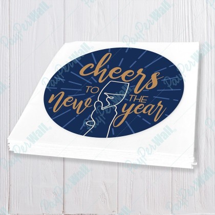 Cheers to the New Year Blue