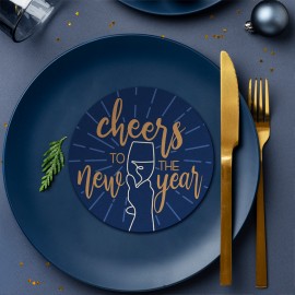 Cheers to the New Year Blue