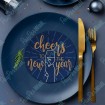 Cheers to the New Year Blue