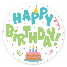 Happy Birthday pink cake