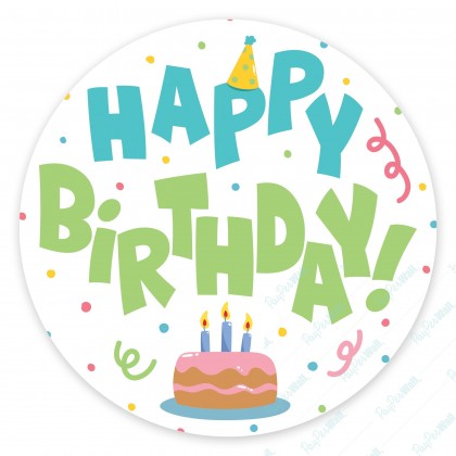 Happy Birthday pink cake