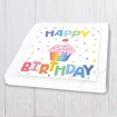 Happy Birthday Rainbow square