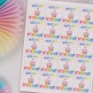 Happy Birthday Rainbow square