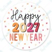 Happy New Year 2027 confetti