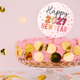 Happy New Year 2027 confetti