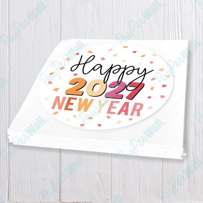 Happy New Year 2027 confetti