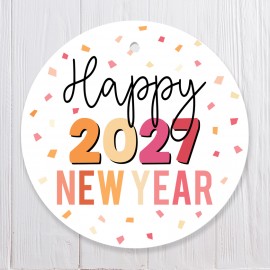 Happy New Year 2027 confetti