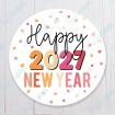 Happy New Year 2027 confetti