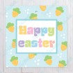 Happy Easter Carrots - Square