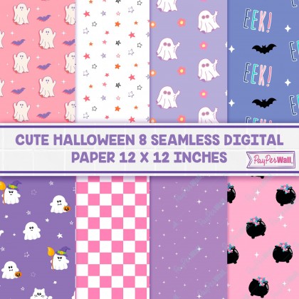 Cute Halloween - Papel Con Patrones