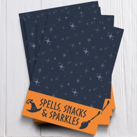 Spells Snacks and Sparkles - Card